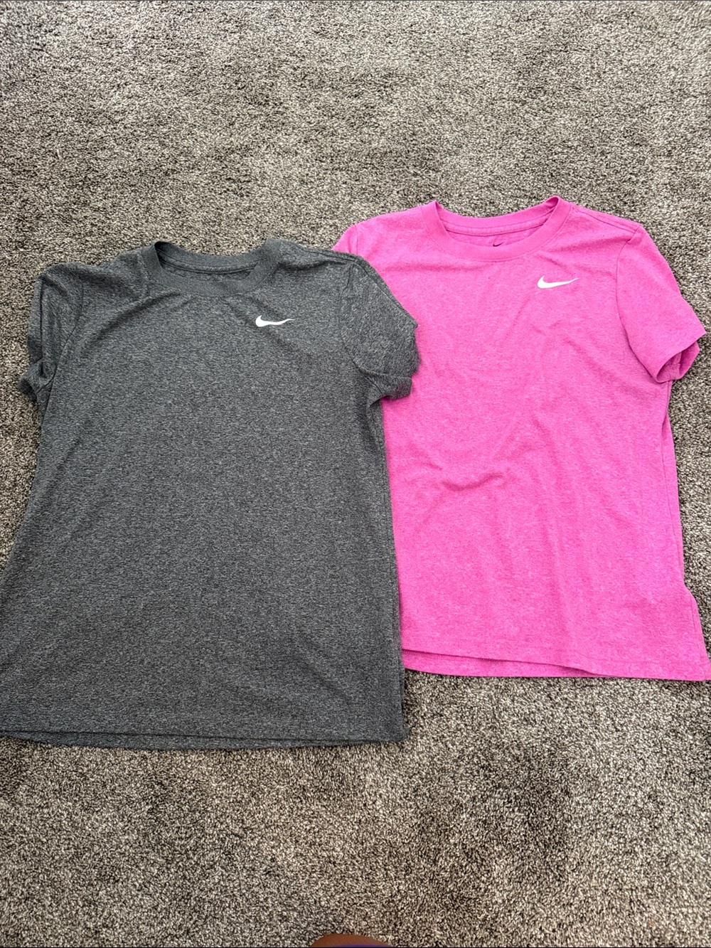 Nike Short Sleeve Tees in Hot Pink & Charcoal
